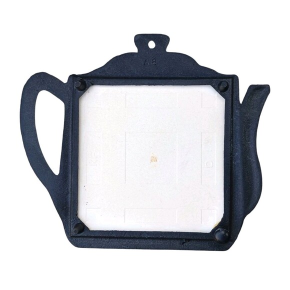 VTG Sydney Australia Tile Trivet Cast Metal Teapot Shape Frame Travel Souvenir - Picture 2 of 2